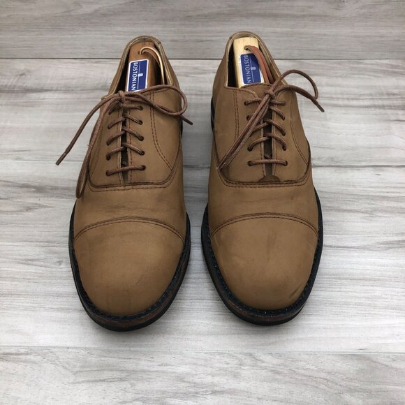 Hunt Club Shoes Mens 9M Brown Nubuck Leather Lace Up Oxfords